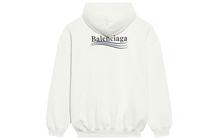 

Толстовка женская Balenciaga с капюшоном, белый / черный