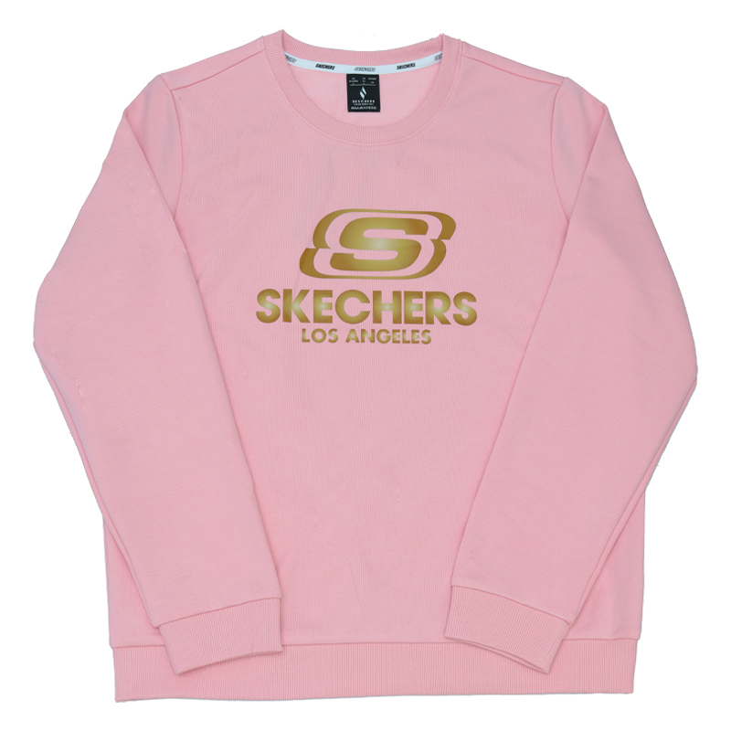 

Skechers Свитшот женский кварцевый розовый