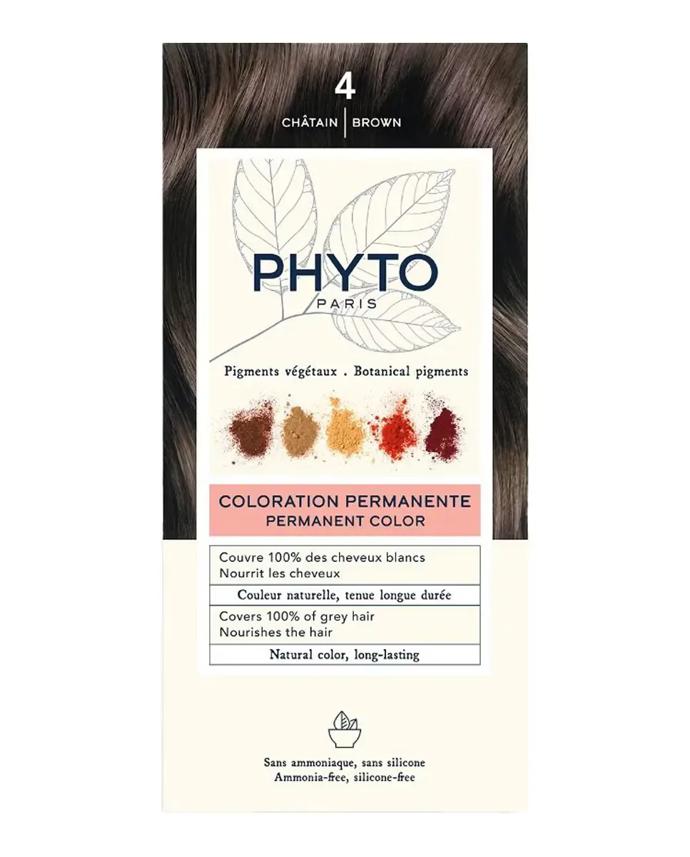 Постоянный цвет color Phyto, Castaño 4