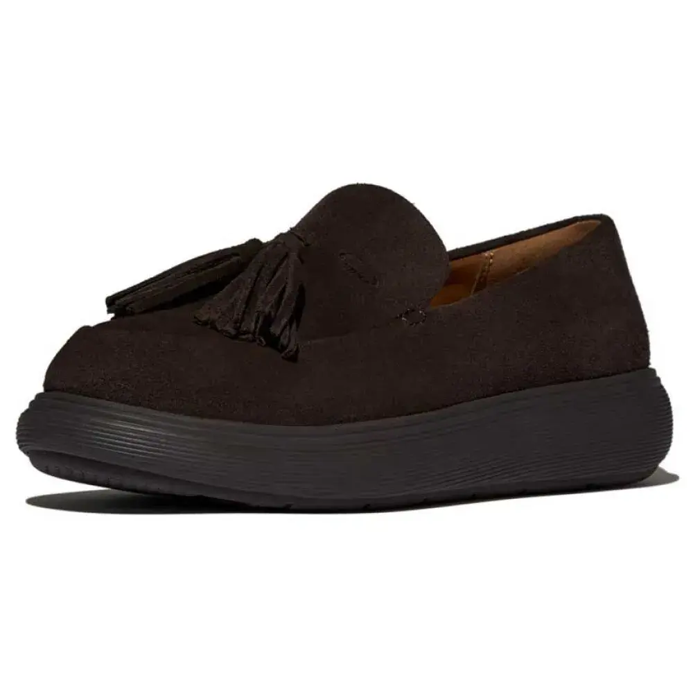 Лоферы Fitflop Iq-Comff Tassel Suede, коричневый