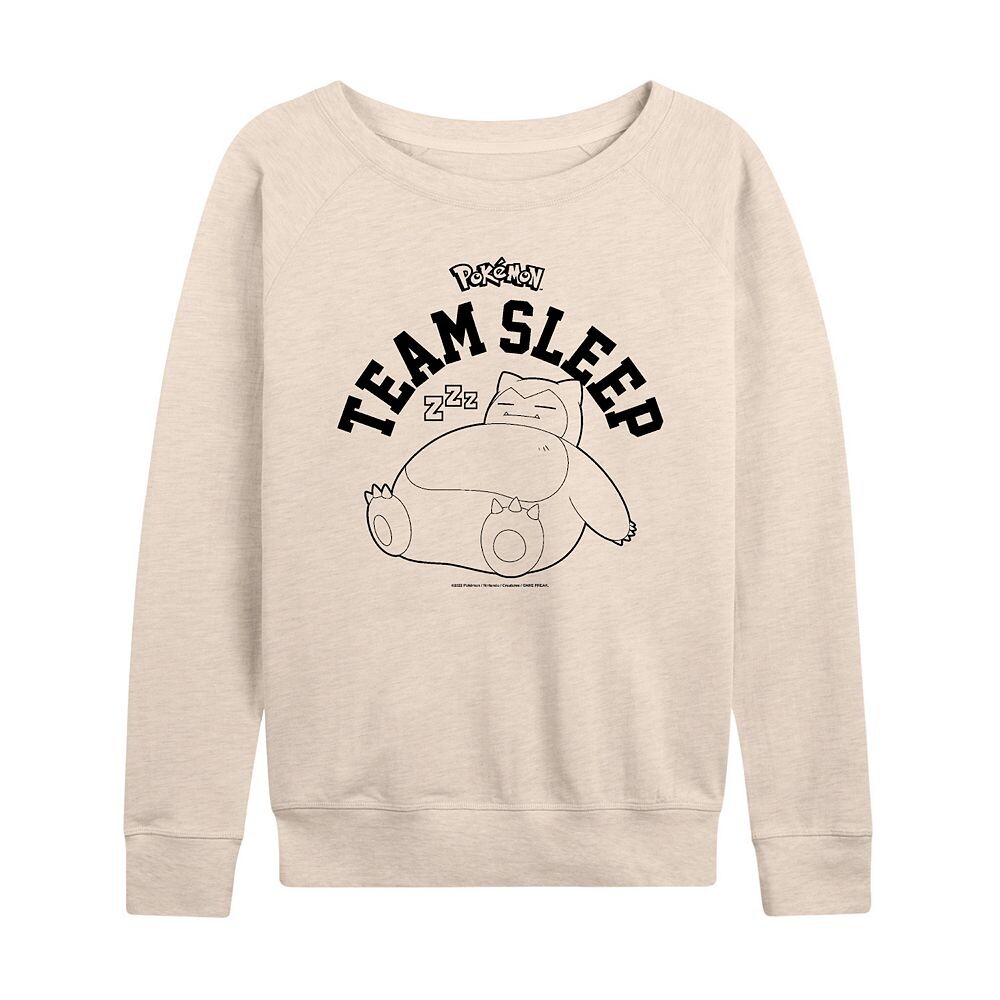 

Плюс размер Pokemon Snorlax Team Sleep Легкий свитшот из френч-терри, бежевый
