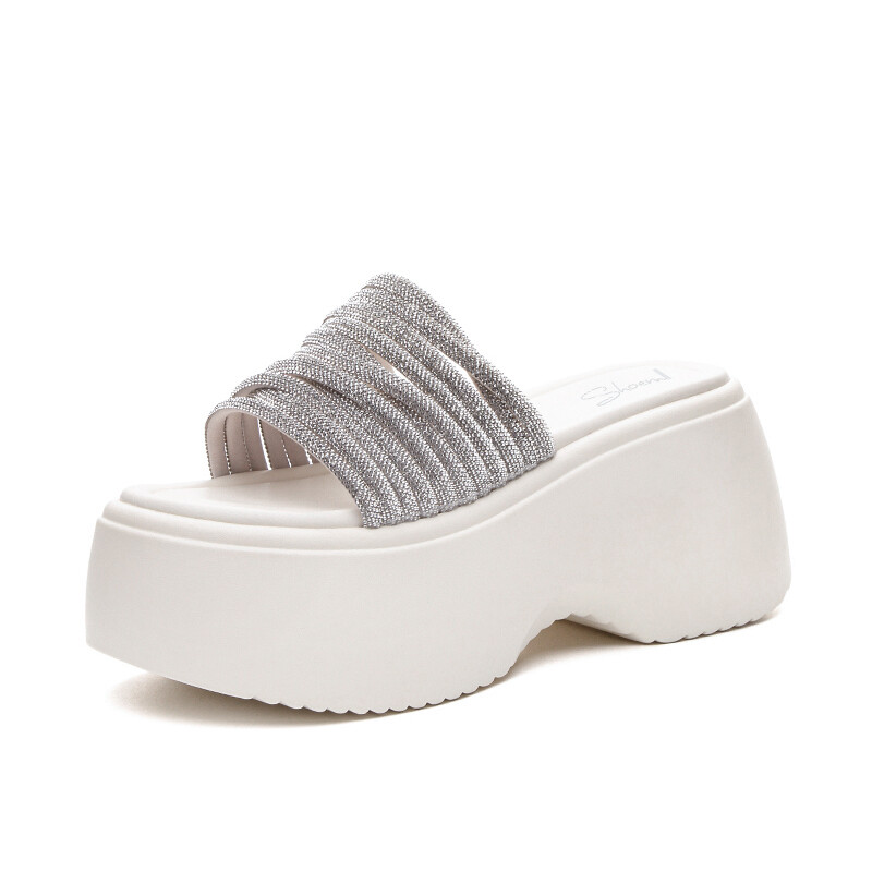 

Шлепанцы женские Shoe Cabinet Floral Language, серебряный