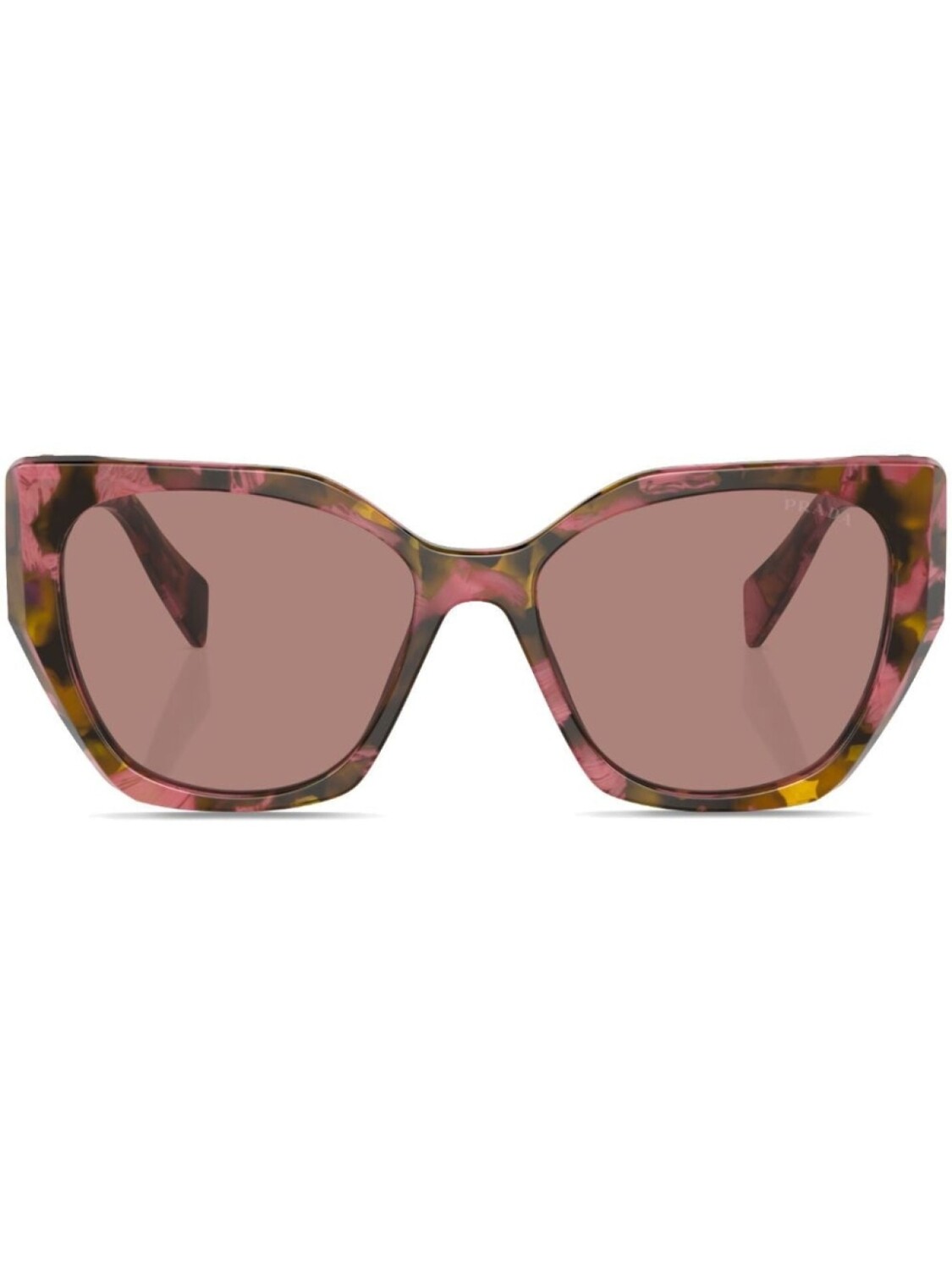

Солнцезащитные очки Prada PR 19ZS в массивной оправе Prada Eyewear, коричневый