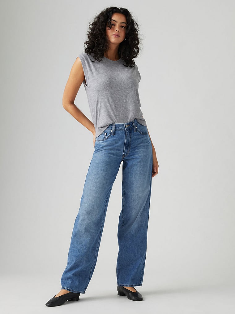 Женские мешковатые джинсы Levi'S Dad Levi'S, цвет heavy check — фото 4