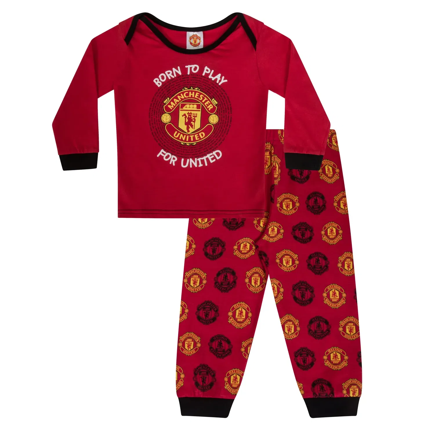 Пижама для мальчиков Manchester United FC, темно-красный