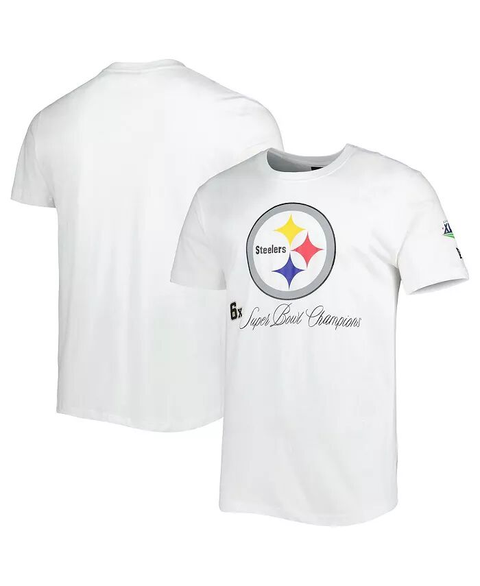 

Мужская белая футболка Pittsburgh Steelers Historic Champs New Era