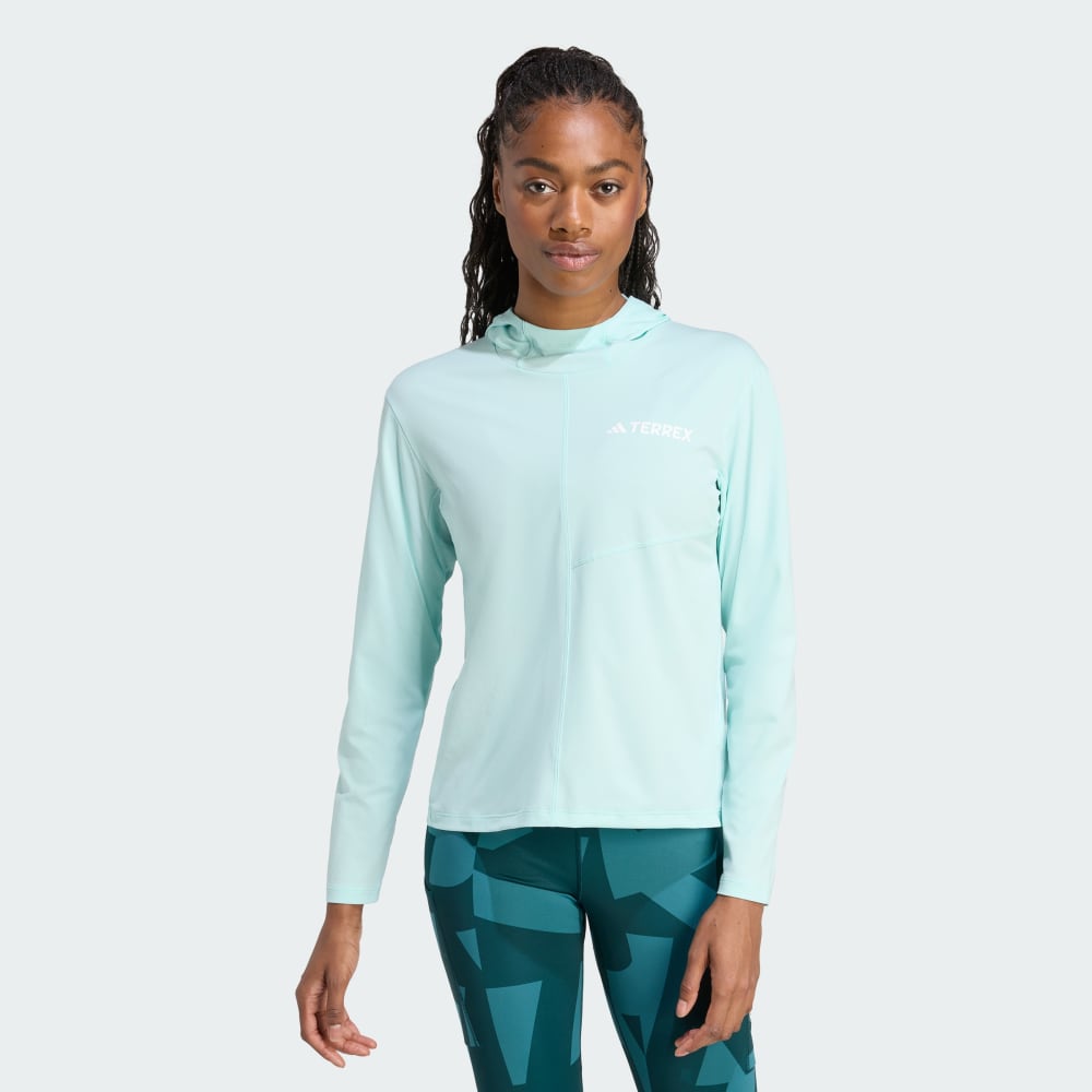 

Толстовка Adidas Terrex Multi Climacool Hooded Long Sleeve Top, цвет Semi Flash Aqua