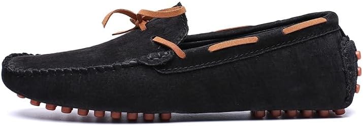

Мужские лоферы JIADELI, замшевый верх, мокасины, ботинки типа 'boat shoes', с декоративной строчкой, гибкая плоская подошва, удобные для ходьбы, без шнурков, черный
