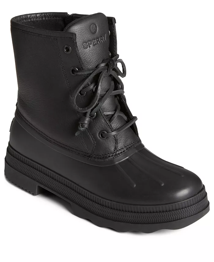 Женские сапоги Saltwater 2.0 с круглым носком и молнией Sperry, черный