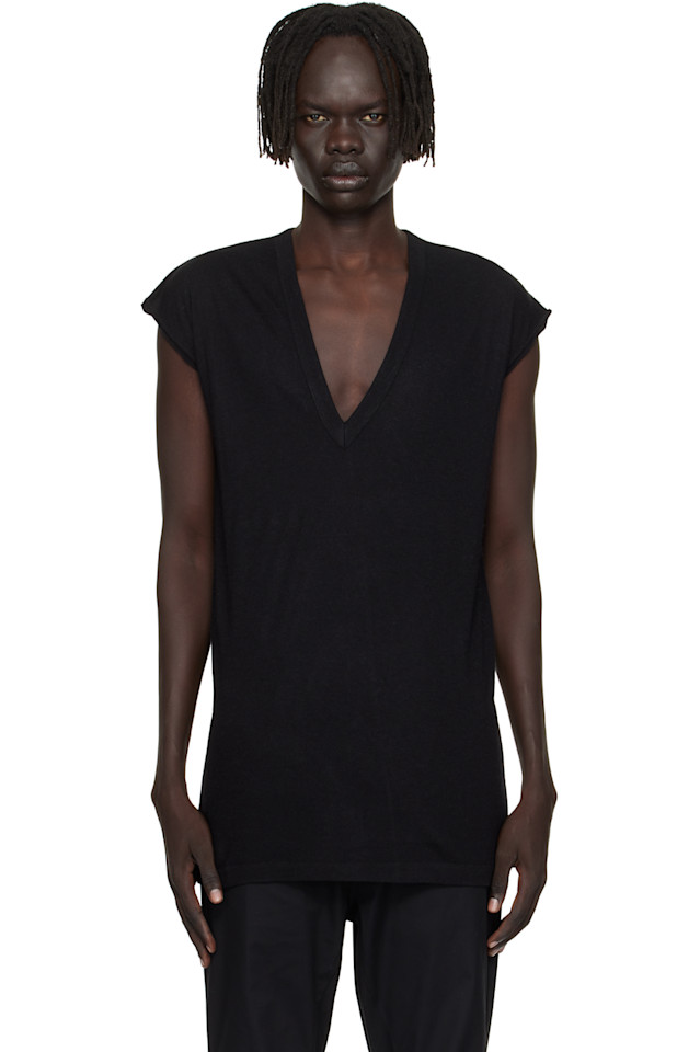 

Футболка Concordians с глубоким V-образным вырезом Rick Owens, черный