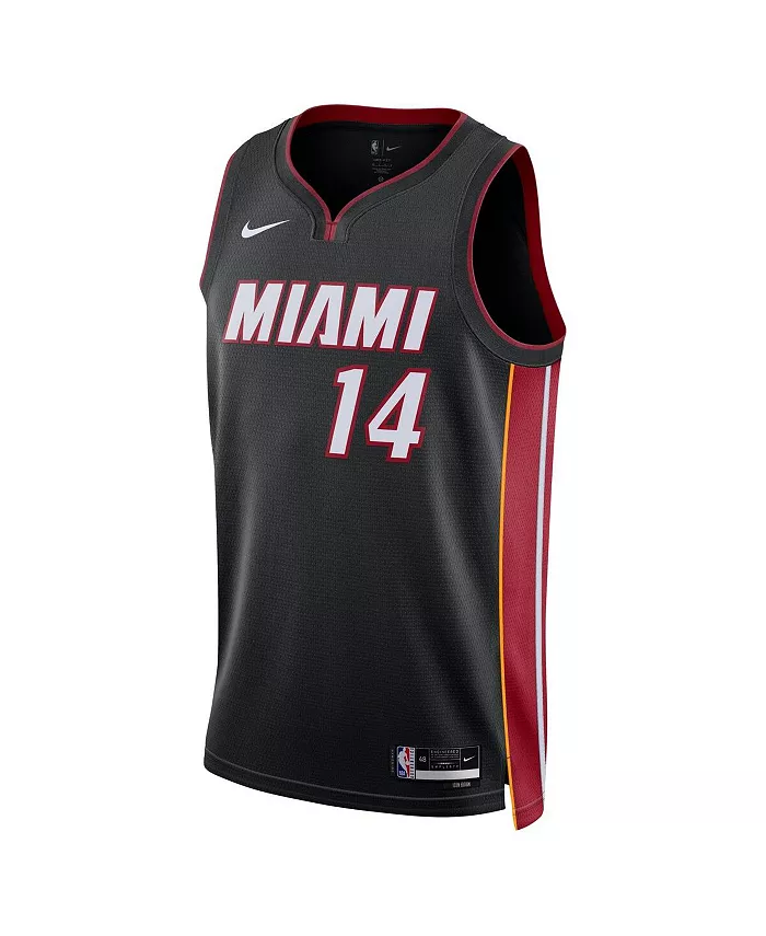 Мужская и женская баскетбольная майка Tyler Herro Miami Heat в черном цвете - Swingman, Icon Edition Nike — фото 3
