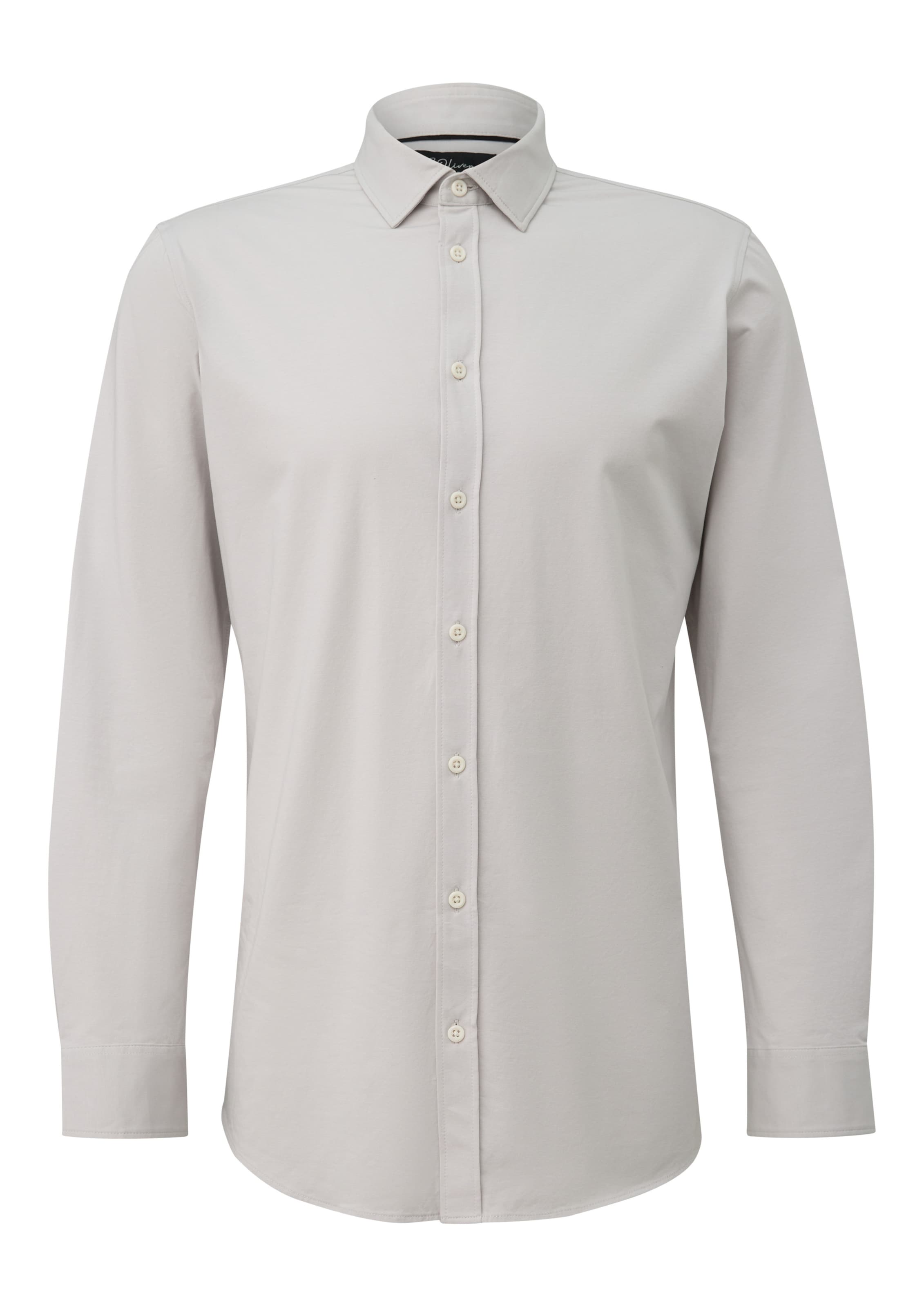 

s.Oliver Рубашка на пуговицах Regular fit в светло-сером цвете