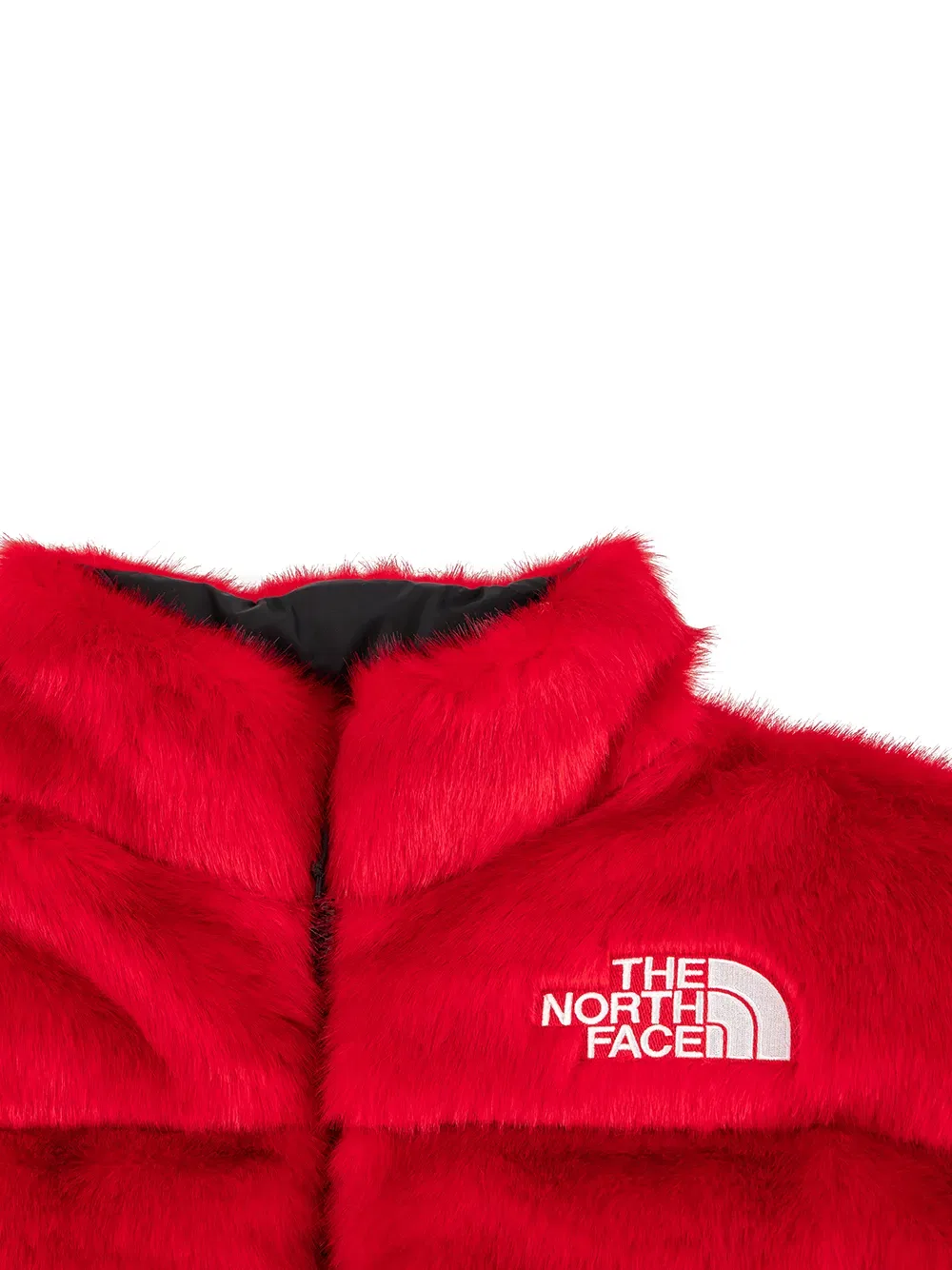 Куртка TNF из искусственного меха Nuptse Supreme, красный — фото 3