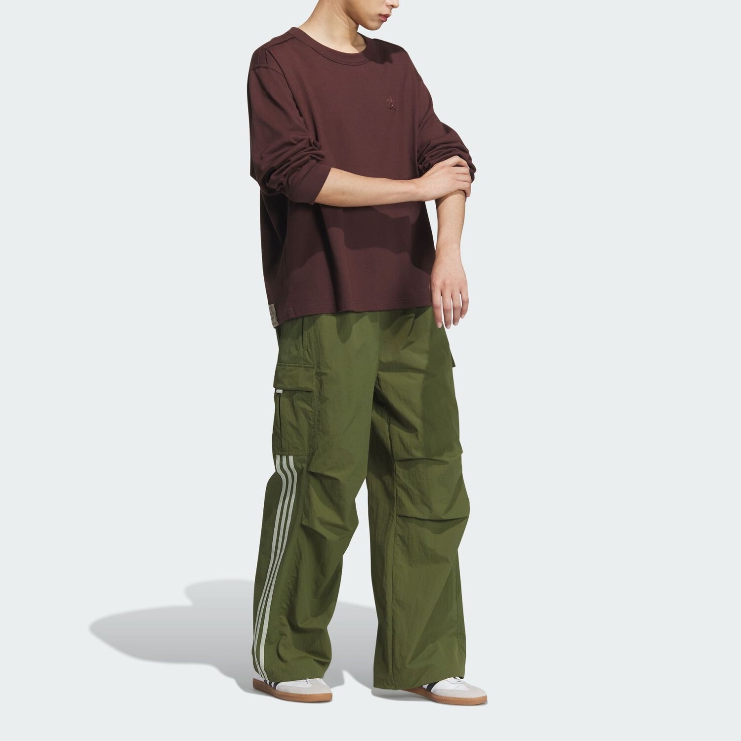 Толстовка TOC унисекс темно-коричневая Adidas Originals, коричневый — фото 4