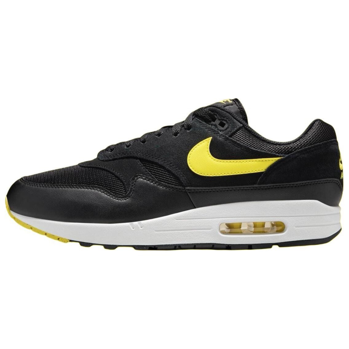 

Кроссовки Air Max 1 мужские низкие черный/желтый Nike