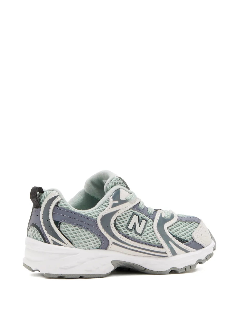 Кроссовки с сетчатыми вставками New Balance Kids, зеленый — фото 2