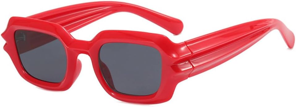 

Необычные популярные солнцезащитные очки для женщин, винтажные панк-солнцезащитные очки, модные очки для женщин, очки для активного отдыха для мужчин TKKTLLT, Red Gray