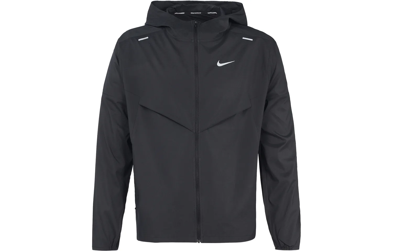 Nike Ветровка для бега Windrunner мужская черная
