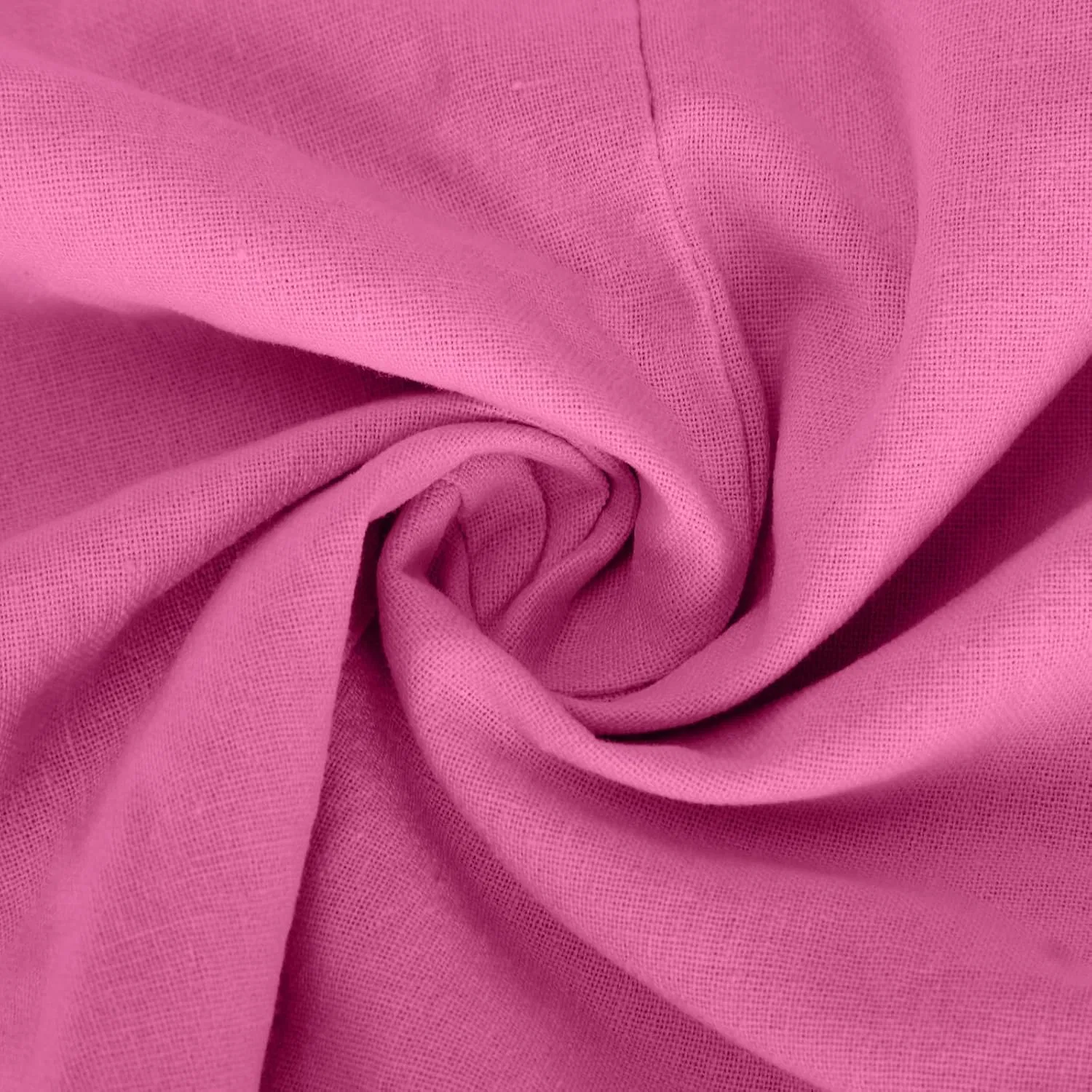 Футболка с воротником из хлопка и льна, Plus Size, Hot Pink — фото 4
