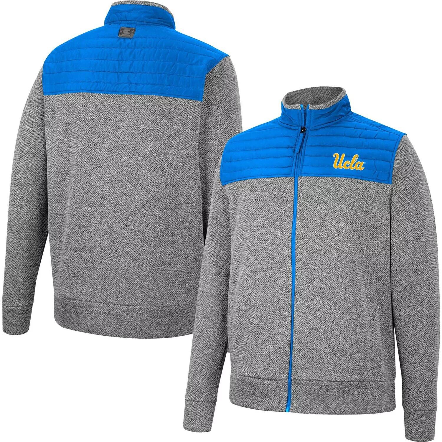 

Мужская темно-серая/синяя куртка с молнией во всю длину UCLA Bruins Putter с узором «елочка» Colosseum, Синий, Мужская темно-серая/синяя куртка с молнией во всю длину UCLA Bruins Putter с узором «елочка» Colosseum