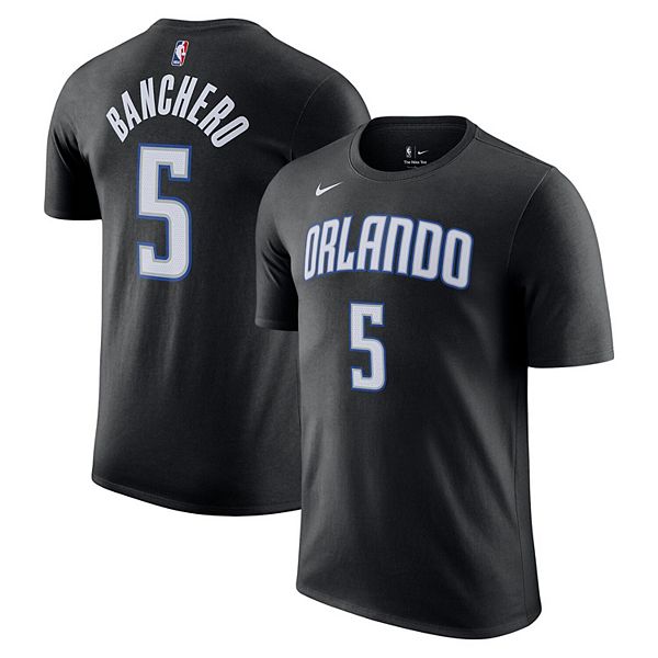 

Футболка мужская paolo banchero black orlando magic icon 2022/23 name & number Nike