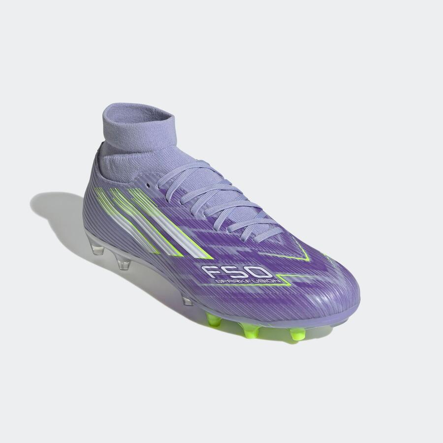 ADIDAS Женские футбольные бутсы FG/MG - F50 Sparkfusion League фиолетовые — фото 2