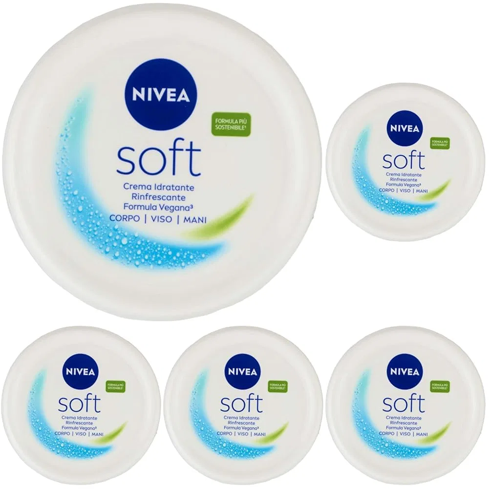 Увлажняющий крем NIVEA Soft, 1 x 300 мл, 5 шт. Nivea