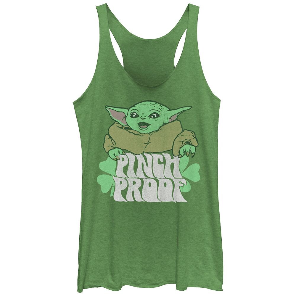 

Детская майка The Mandalorian Grogu Pinch Proof Tri-Blend Racerback с рисунком на спине Licensed Character, цвет Envy