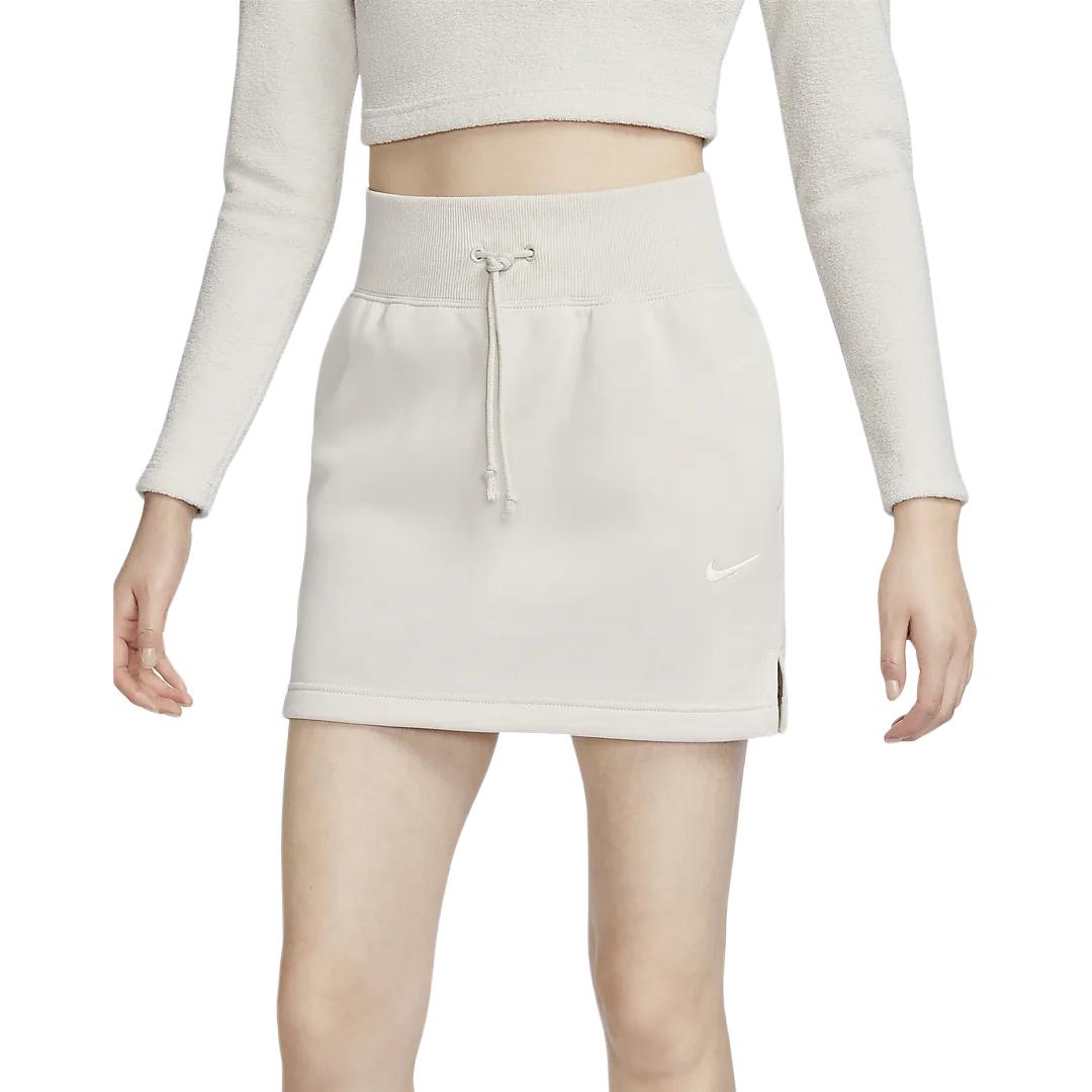 Nike Спортивная юбка-шорты Phoenix Fleece Casual женская Light Rosewood Umber — фото 3