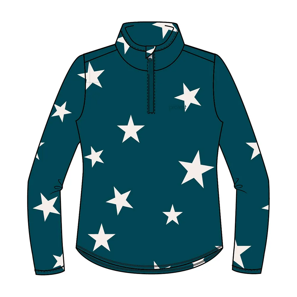 

Флис Protest Bette half zip, синий