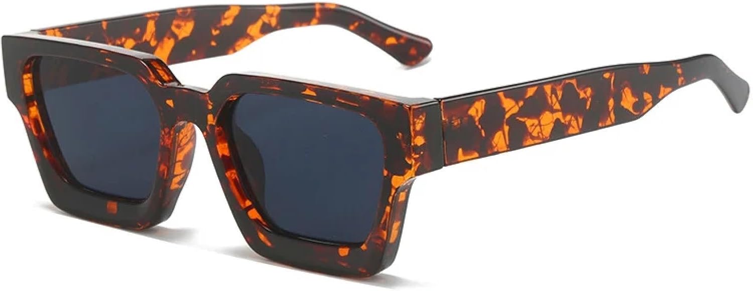 

Солнцезащитные очки с защитой от УФ-излучения UV400 | Цвета конфетный градиент | Мужские очки в стиле панк для занятий спортом на открытом воздухе и вождения DSVIGF, Leopard Grey