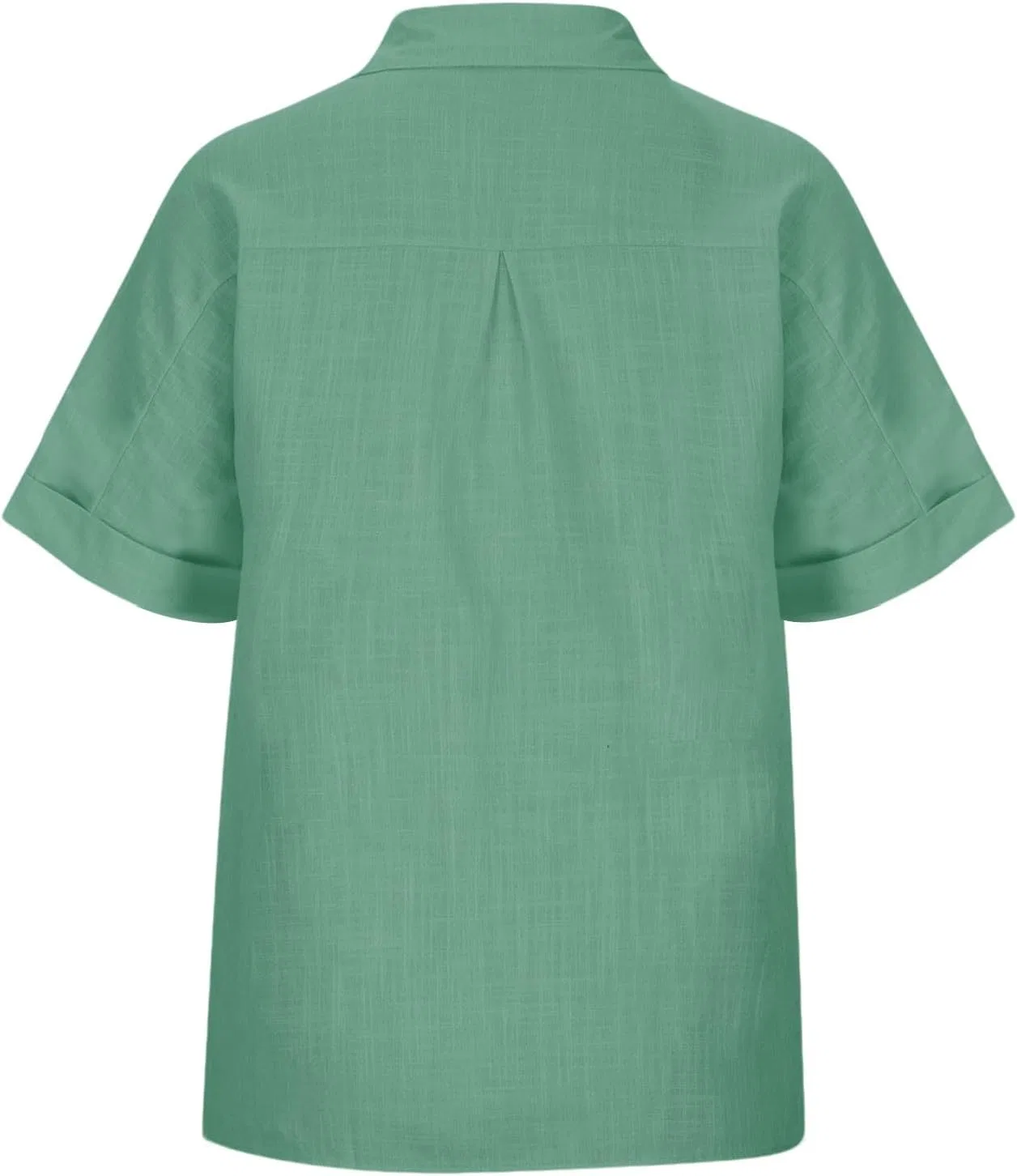 Женская блуза из льна, Casual, 01-mint Green — фото 4