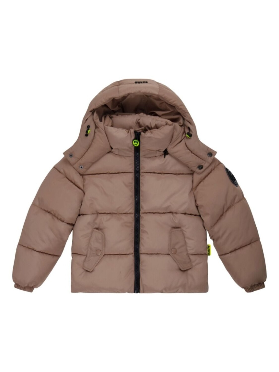 

Barrow kids пуховик с капюшоном и логотипом, коричневый