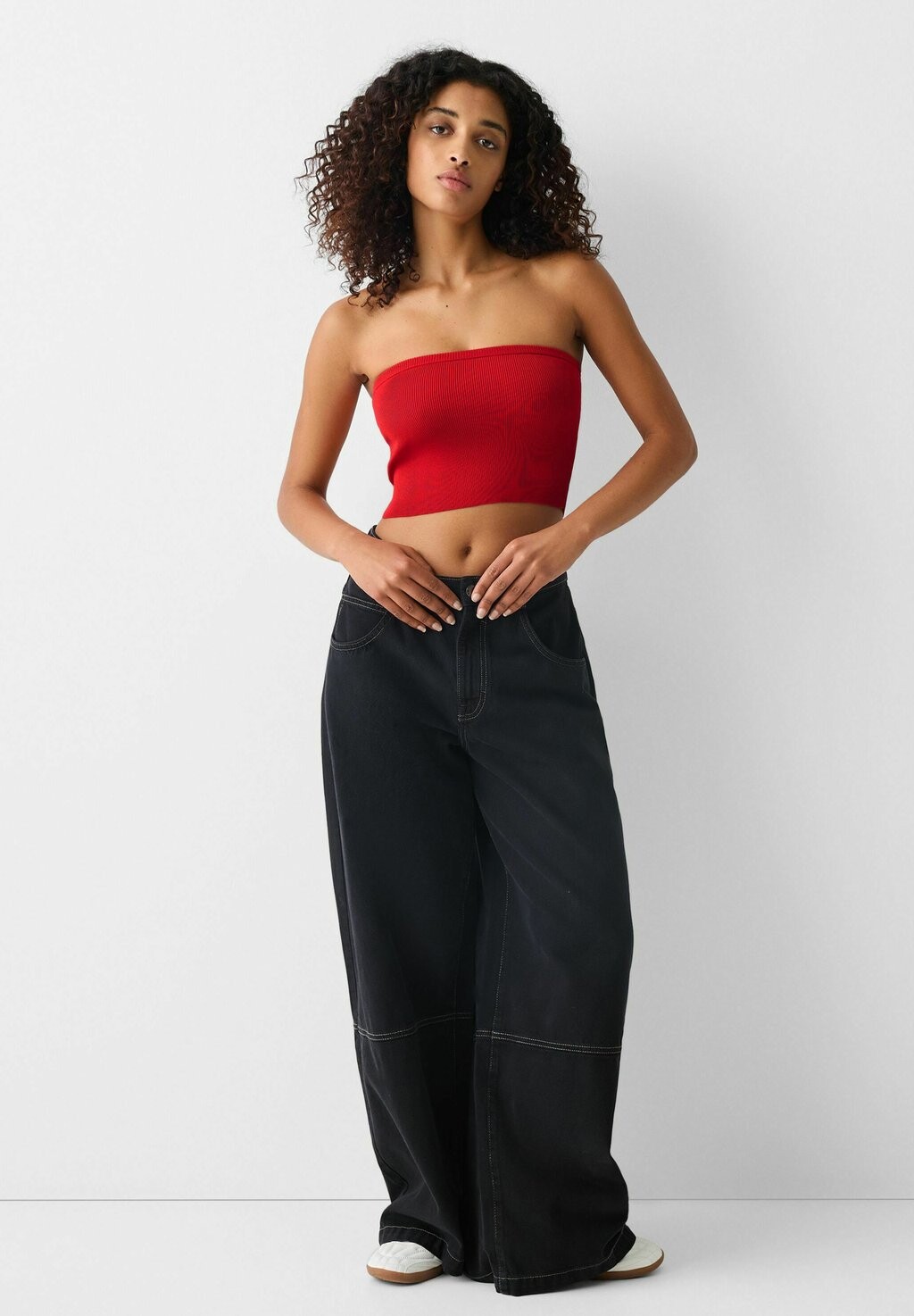 

Топ Bandeau Bershka, красный