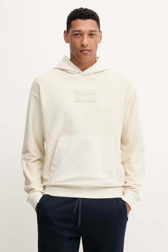 

Хлопковая толстовка B-Comel Napapijri, бежевый