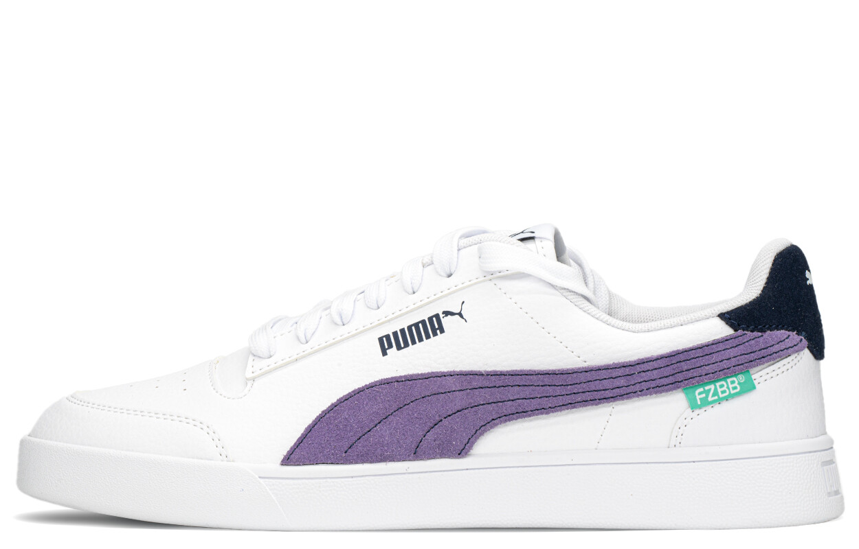 

Кроссовки Puma Shuffle Skateboarding Shoes Unisex Low-top White/purple, фиолетовый