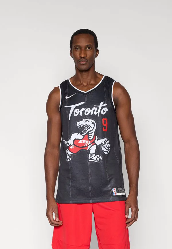Футболка toronto raptors city edition swingman, номер 25, клубная форма rj barrett. Nike Performance, Black