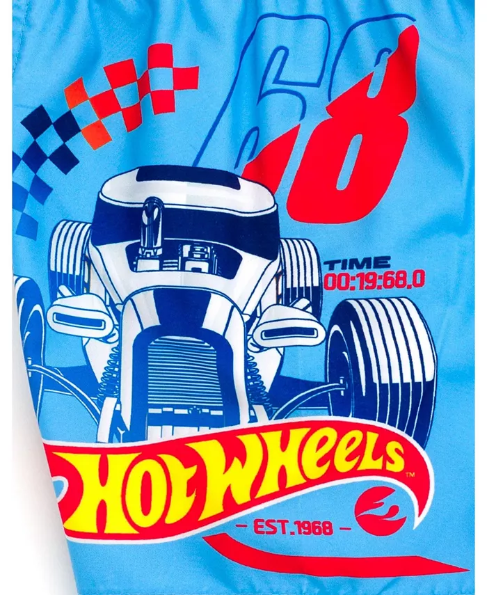 Детские плавки для мальчиков с защитой UPF 50+ Hot Wheels, синий — фото 2