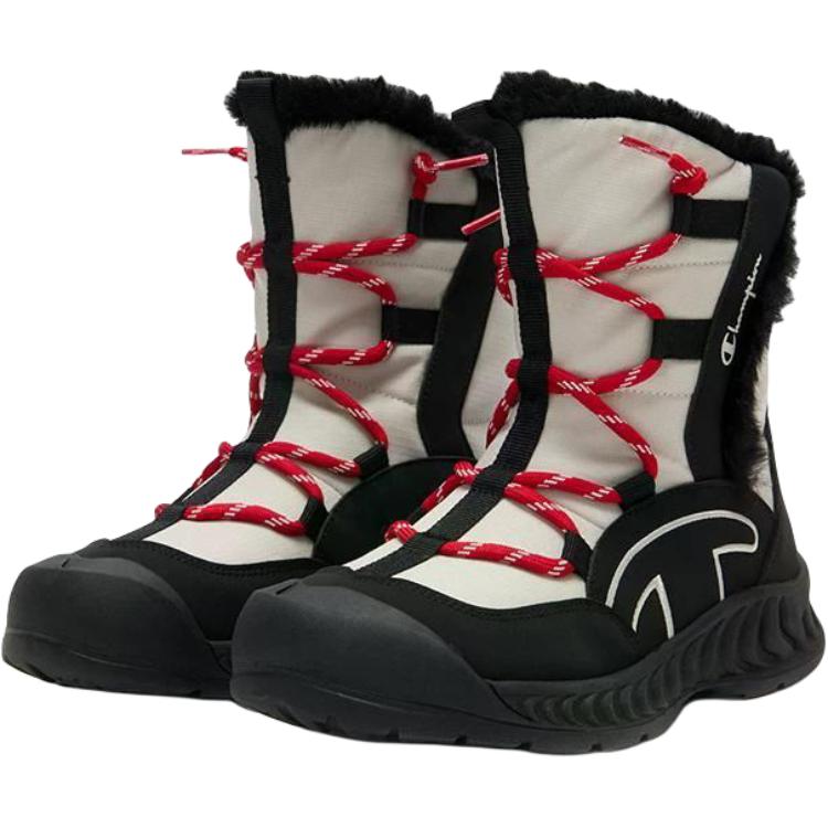 Городские уличные ботинки Outdoor Urban Techwear нескользящие, водонепроницаемые и дышащие утепленные высокие детские зимние ботинки Champion Kids, белый — фото 3