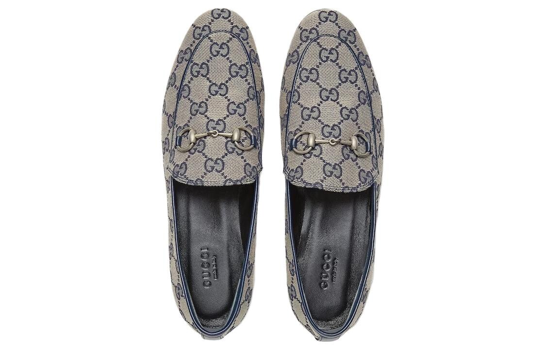 Лоферы Jordaan Blue GG Canvas Gucci — фото 4