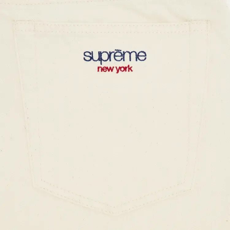 Джинсы Supreme Baggy Selvedge Jean 'Natural', кремовый — фото 3