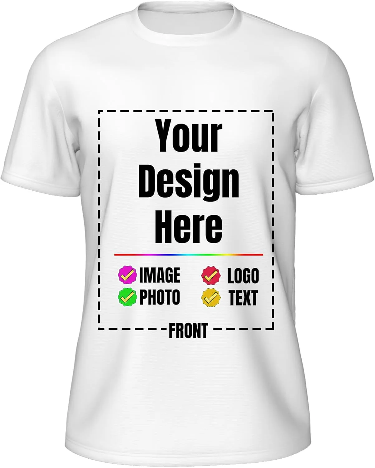 Футболка Custom Cotton для мужчин и женщин с индивидуальным дизайном — фото 2