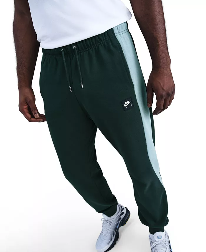 Мужские спортивные брюки Air Fleece Nike, зеленый — фото 3