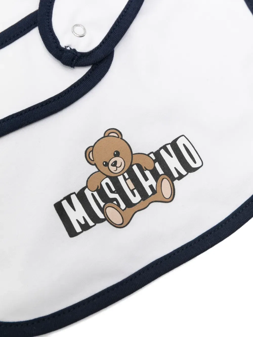 Бейсболка с изображением медведя (набор из двух штук) Moschino Kids, синий — фото 3
