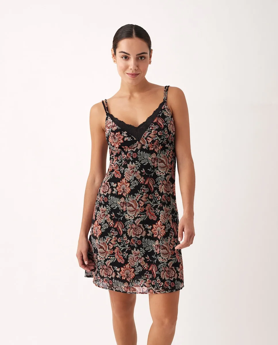 

Кружевные и вышитые тюлевые пижамы Promise, черный