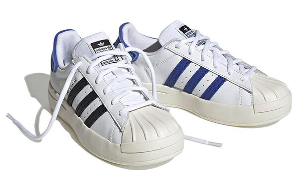 Кроссовки оригиналы суперзвезда аюн Adidas, белый — фото 3