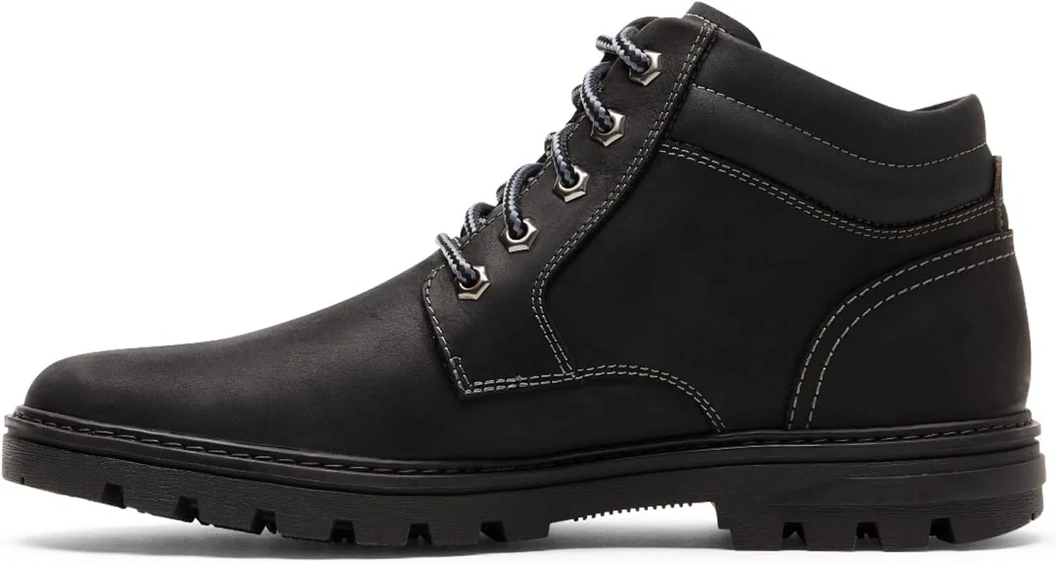 Мужские ботильоны Rockport Weather Or Not с гладким носком, Black Leather Suede — фото 3