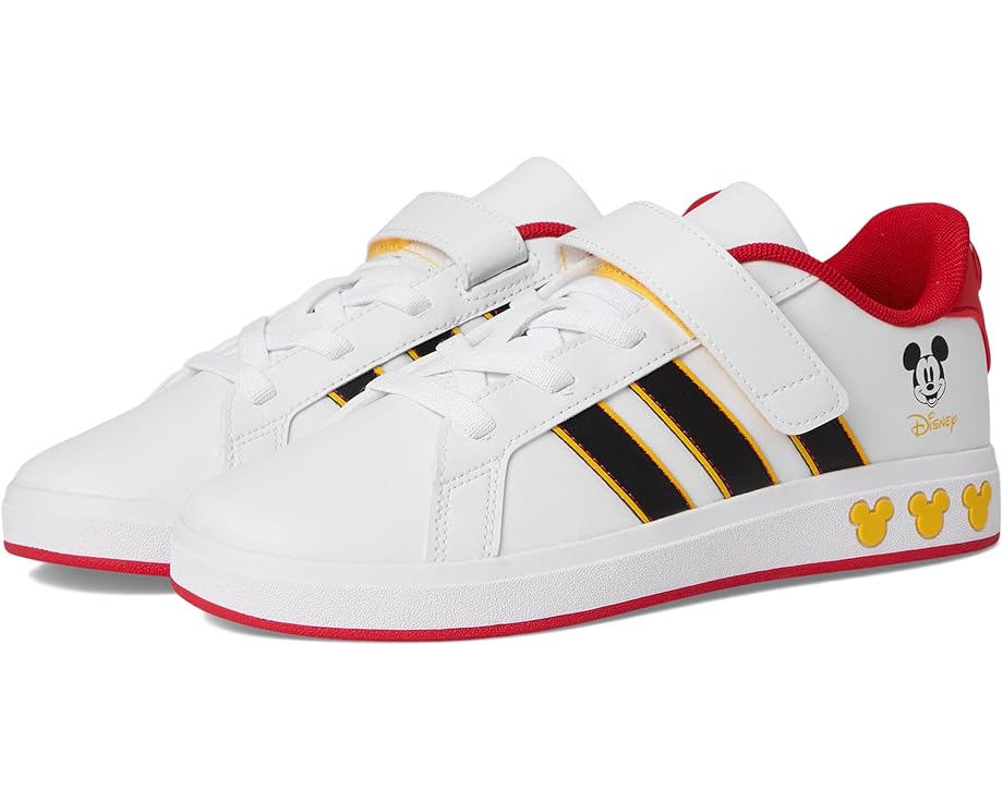 

Кроссовки adidas Kids Disney Mickey Mouse Grand Court Shoes, цвет White/Black/Bold Gold