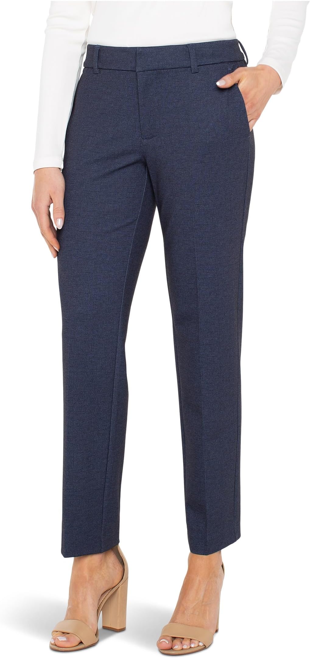 

Женские брюки Kelsey Petite со средней посадкой Liverpool Los Angeles, Navy Dusk