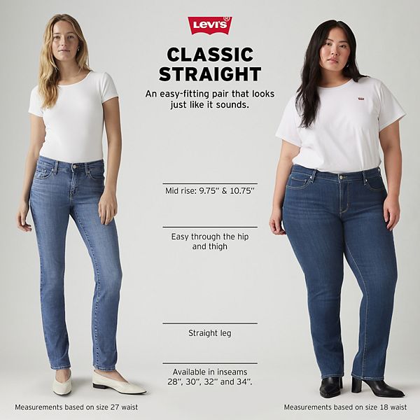 Женские классические прямые джинсы Levi'S, Eternal Indigo Mid — фото 3